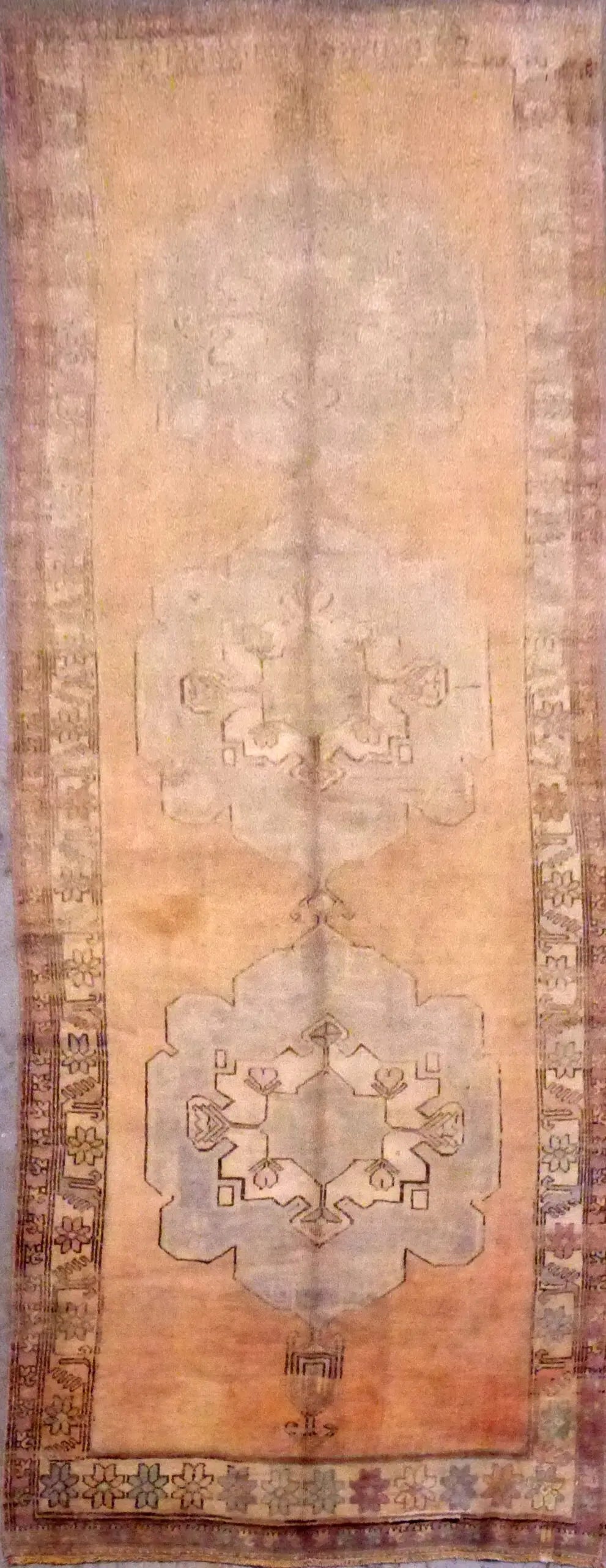 Turkish Hand-Knotted Rug 12'4" x 4'8"